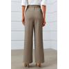 imageCicy Bell Womens Side Split Dress Pants Elastic High Waisted Wide Leg Business Casual Trousers with PocketsBrown