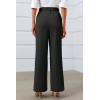 imageCicy Bell Womens Side Split Dress Pants Elastic High Waisted Wide Leg Business Casual Trousers with PocketsCool Black