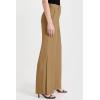 imageCicy Bell Womens Side Split Dress Pants Elastic High Waisted Wide Leg Business Casual Trousers with PocketsKhaki