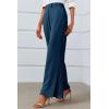 imageCicy Bell Womens Side Split Dress Pants Elastic High Waisted Wide Leg Business Casual Trousers with PocketsNavy Blue