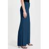 imageCicy Bell Womens Side Split Dress Pants Elastic High Waisted Wide Leg Business Casual Trousers with PocketsNavy Blue
