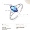 imageCicy Bell Womens Statement Rings Platinum Plated Oval Cubic Zirconia Delicate Royal Blue Cut Engagement Open Rings for GiftsWhite Gold