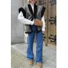 imageCicy Bell Womens Suede Sherpa Vest Faux Fur Shearling Jacket Oversized Cap Sleeve Button Down Winter CoatsGrey