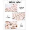 imageCicy Bell Womens Summer Striped Two Piece Skirt Set Sleeveless Cropped Tank Top and Slit Midi Skirts Knit Sweater SetsApricot
