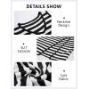 imageCicy Bell Womens Summer Striped Two Piece Skirt Set Sleeveless Cropped Tank Top and Slit Midi Skirts Knit Sweater SetsBlack