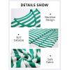 imageCicy Bell Womens Summer Striped Two Piece Skirt Set Sleeveless Cropped Tank Top and Slit Midi Skirts Knit Sweater SetsGreen