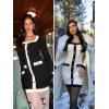 imageCicy Bell Womens Sweater Mini Dress Long Sleeve Knitted Bodycon Elegant Business Formal DressesWhite