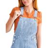 imageCicy Bell Womens Wide Leg Denim Overalls Cute Vintage Adjustable Straps Bib Jeans Jumpsuits OverallsLight Blue