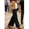 imageCicy Bell Womens Wide Leg Dress Pants High Waisted Pleated Casual Work Office Cuffed TrousersBlack