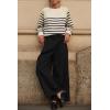 imageCicy Bell Womens Wide Leg Dress Pants High Waisted Pleated Casual Work Office Cuffed TrousersBlack