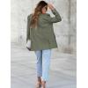 imageCicy Bell Womens Woolen Blazer Jackets Casual Long Sleeve Notch Lapel Open Front Work Office BlazersArmy Green