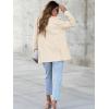 imageCicy Bell Womens Woolen Blazer Jackets Casual Long Sleeve Notch Lapel Open Front Work Office BlazersBeige