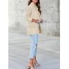 imageCicy Bell Womens Woolen Blazer Jackets Casual Long Sleeve Notch Lapel Open Front Work Office BlazersBeige