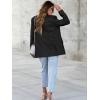 imageCicy Bell Womens Woolen Blazer Jackets Casual Long Sleeve Notch Lapel Open Front Work Office BlazersBlack