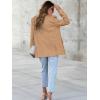 imageCicy Bell Womens Woolen Blazer Jackets Casual Long Sleeve Notch Lapel Open Front Work Office BlazersKhaki