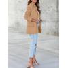 imageCicy Bell Womens Woolen Blazer Jackets Casual Long Sleeve Notch Lapel Open Front Work Office BlazersKhaki