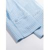 imageCicy Bell Womens Work Blouse Striped Button Down Shirts V Neck 34 Sleeve Dressy Casual TopsBlue