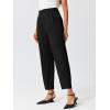 imageCicy Bell Womens Work Dress Pants High Waited Pleated Straight Leg Casual Trousers with PocketsBlack