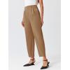 imageCicy Bell Womens Work Dress Pants High Waited Pleated Straight Leg Casual Trousers with PocketsDark Khaki