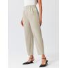 imageCicy Bell Womens Work Dress Pants High Waited Pleated Straight Leg Casual Trousers with PocketsLight Khaki