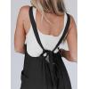 imageCicy Belll Womens Wide Leg Ruffle Jumpsuits Open Back Summer Casual Boho Long Pants RompersBlack