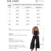 imageCicy Belll Womens Wide Leg Ruffle Jumpsuits Open Back Summer Casual Boho Long Pants RompersBlue