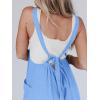 imageCicy Belll Womens Wide Leg Ruffle Jumpsuits Open Back Summer Casual Boho Long Pants RompersBlue