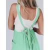 imageCicy Belll Womens Wide Leg Ruffle Jumpsuits Open Back Summer Casual Boho Long Pants RompersGreen