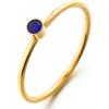 imageCicy Bell Birthstone Rings for Women 18k Gold Steel Dainty Lucky Stackable Birthday Gifts Rings03MarchBlue