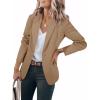 imageCicy Bell Womens Casual Blazers Open Front Long Sleeve Work Office Suit Jackets BlazerDark Khaki
