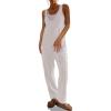 imageCicy Bell Womens Casual Corduroy Overalls Jumpsuits Ribbed Sleeveless V Neck Adjustable Straps Long Pants RompersBeige