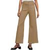 imageCicy Bell Womens Cotton Pants Wide Leg High Waisted Casual Pants Front PocketsKhaki