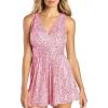 imageCicy Bell Womens Sequin Sleeveless Rompers Cute V Neck Wide Leg Cocktail Evening Party Clubwear Dressy Short JumpsuitsPink