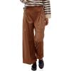 imageCicy Bell Womens Wide Leg Dress Pants High Waisted Pleated Casual Work Office Cuffed TrousersCaramel