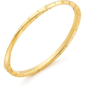 imageCicy Bell Mobius Bangle Bracelets for Women Trendy 18k Gold Plated Cubic Zirconia Minimalist Stackable Bracelets Jewelry GiftsZ1Gold