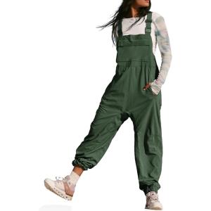 imageCicy Bell Womens Casual Overalls Baggy Adjustable Straps Bib Jogger Jumpsuits Cute Cozy OutfitsArmy Green