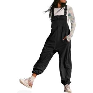 imageCicy Bell Womens Casual Overalls Baggy Adjustable Straps Bib Jogger Jumpsuits Cute Cozy OutfitsBlack