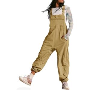 imageCicy Bell Womens Casual Overalls Baggy Adjustable Straps Bib Jogger Jumpsuits Cute Cozy OutfitsKhaki