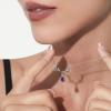 imageCicy Bell 18k Gold Plated Christmas Necklace Reindeer Zircon Gemstone Pendant Necklaces 15quot2quotPurple