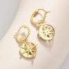 imageCicy Bell 18k Gold Plated Dangle Earrings for Women Princess Cubic Zirconia Trendy Chunky Twist Drop EarringsStyle BGold