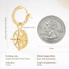 imageCicy Bell 18k Gold Plated Dangle Earrings for Women Princess Cubic Zirconia Trendy Chunky Twist Drop EarringsStyle BGold