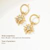 imageCicy Bell 18k Gold Plated Dangle Earrings for Women Princess Cubic Zirconia Trendy Chunky Twist Drop EarringsYellow Gold