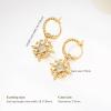 imageCicy Bell 18k Gold Plated Dangle Earrings for Women Princess Cubic Zirconia Trendy Chunky Twist Drop EarringsYellow Gold