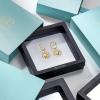 imageCicy Bell 18k Gold Plated Dangle Earrings for Women Princess Cubic Zirconia Trendy Chunky Twist Drop EarringsYellow Gold