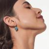 imageCicy Bell 18k Gold Plated Drop Earrings for Women Oval Aquamarine Gemstone Spinel Vintage Dangle EarringsYellow Gold