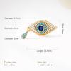 imageCicy Bell Evil Eye 18k Gold Plated Dangle Earrings for Women Trendy Cubic Zirconia Stud Drop Earrings Jewelry Accessory GiftsGold