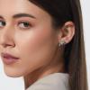 imageCicy Bell Evil Eye 18k Gold Plated Dangle Earrings for Women Trendy Cubic Zirconia Stud Drop Earrings Jewelry Accessory GiftsSilver