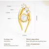 imageCicy Bell Evil Eye 18k Gold Plated Dangle Earrings for Women Trendy Cubic Zirconia Stud Drop Earrings Jewelry Accessory GiftsYellow Gold
