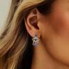 imageCicy Bell Evil Eye 18k Gold Plated Dangle Earrings for Women Trendy Cubic Zirconia Stud Drop Earrings Jewelry Accessory GiftsZ1Gold