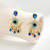 imageCicy Bell Evil Eye 18k Gold Plated Dangle Earrings for Women Trendy Cubic Zirconia Stud Drop Earrings Jewelry Accessory GiftsZ1Gold